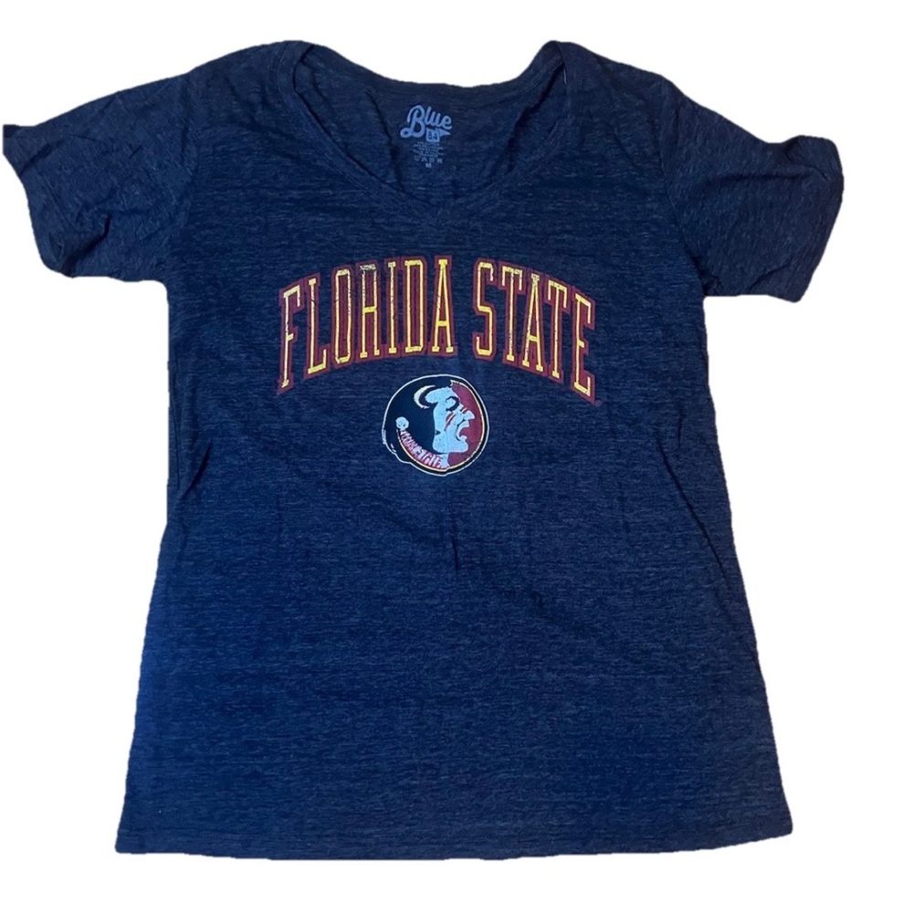 Women’s Florida State Seminoles Soft V-NeckT Shirt Medium By Blue 84 - New